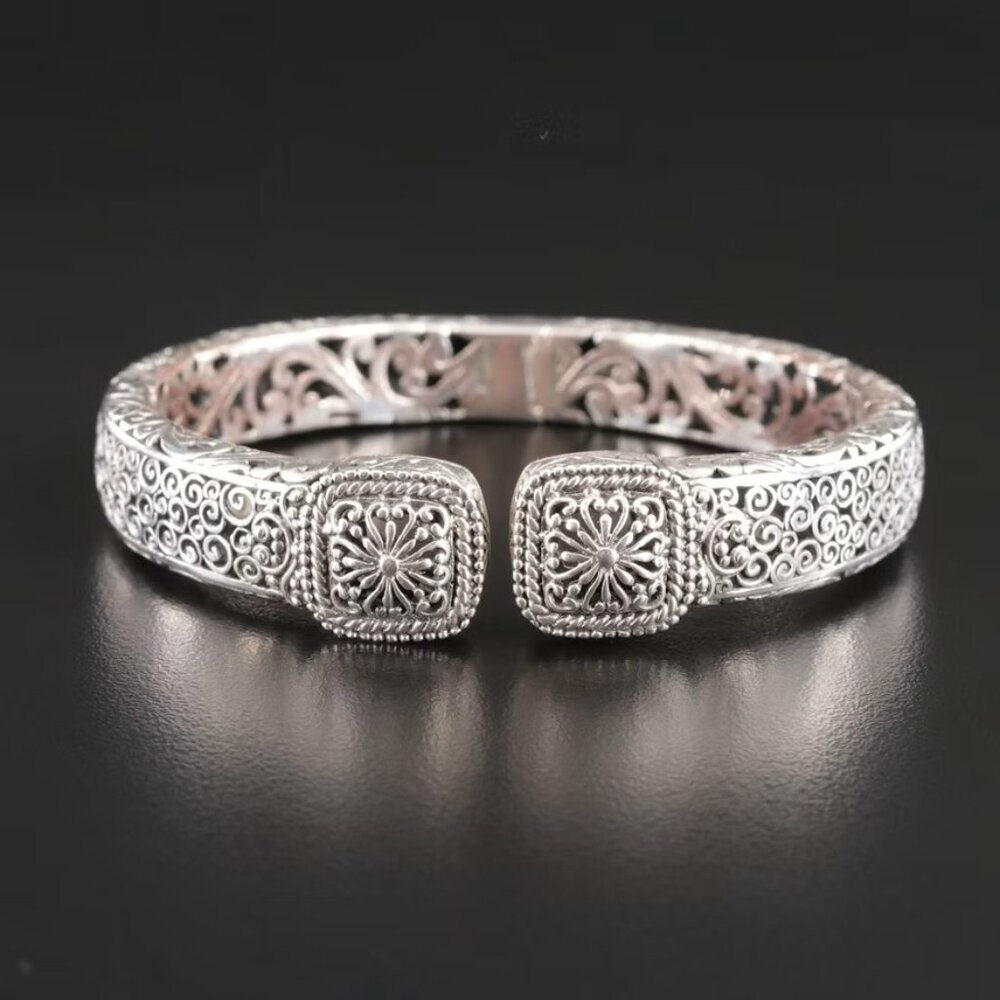 Gorgeous Sarda Sterling Scrollwork Bracelet